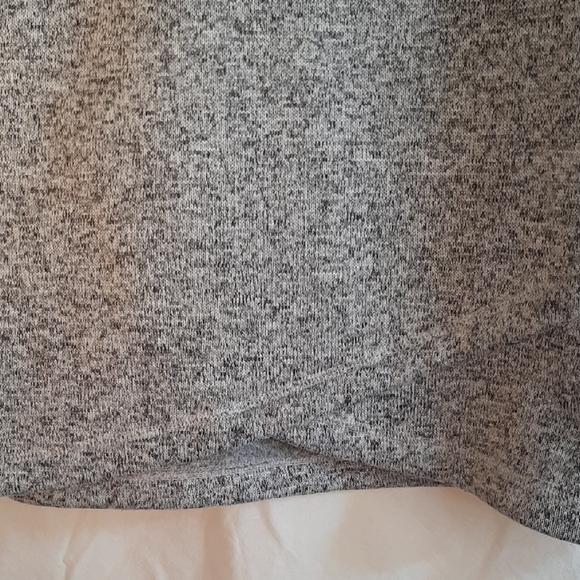 Idealogy White, Dark And Light Grays Cowl Neck Shirt Fleece Lined Women's Sz L - Picture 7 of 14